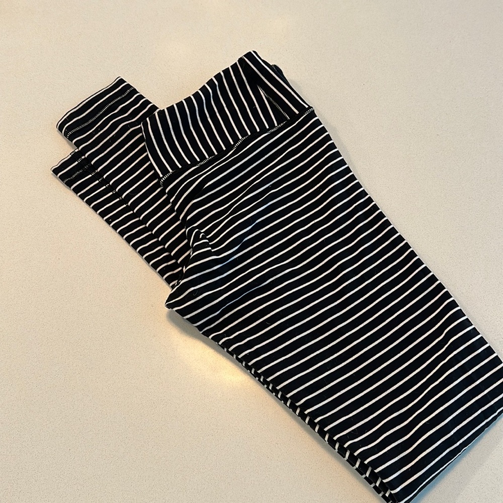 Lululemon Wunder Under Leggings Stripe Size 6